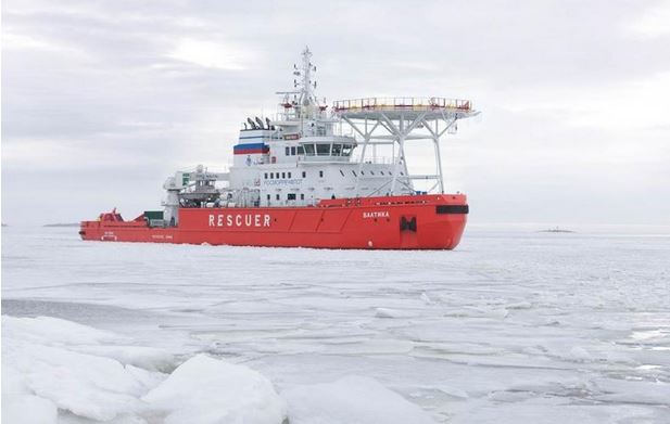 “Baltika”, the first asymmetric icebreaker in the world, completed the trials in the Arctic